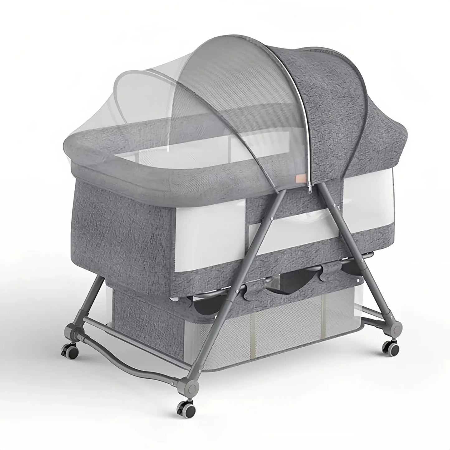 Sejoy 3 in 1 Rocking Crib Baby Bassinet Newborn Beside Sleeper Infant Sleeping Bed Convertible