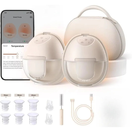 High quality.Wearable Breast Pump S1 Pro, Electric Hands-Free Breast Pump with Heating Tech, Portable Charging