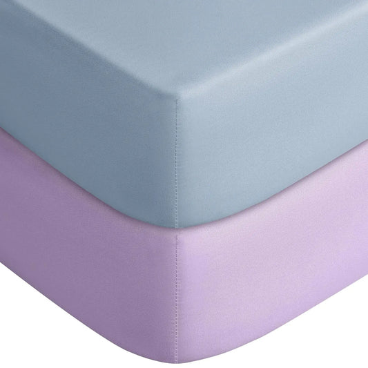 Baby Crib Sheets For Boys Girls, Fitted Crib Sheet 2 Pa For Standard Crib And Toddler Mattress, Super Soft Microfiber Baby