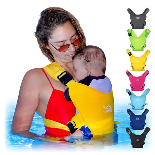 Baby Carrier - Innovative Carrier You Can Use Both In Water & Land - Waterproof Infant Chest Holder With Adjustable Straps,